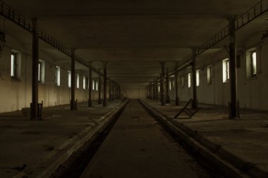 Hayalet karanlık kirli hall