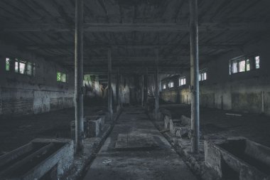 Hayalet karanlık kirli hall