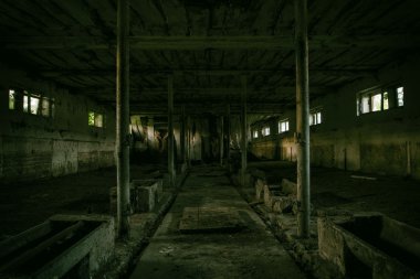 Hayalet karanlık kirli hall