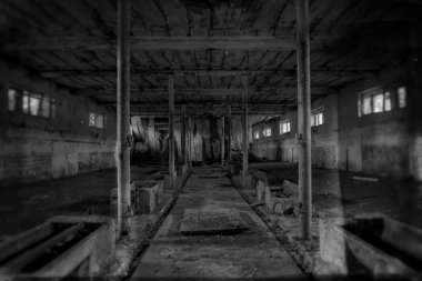 Hayalet karanlık kirli hall