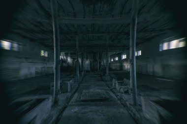Hayalet karanlık kirli hall