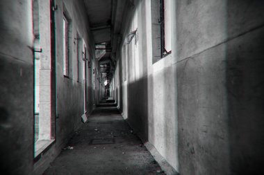 Hayalet karanlık kirli hall