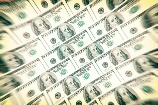 100 dolarlık banknotların arkaplanı — Stok fotoğraf