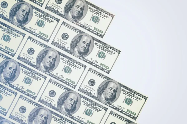 100 dolarlık banknotların arkaplanı