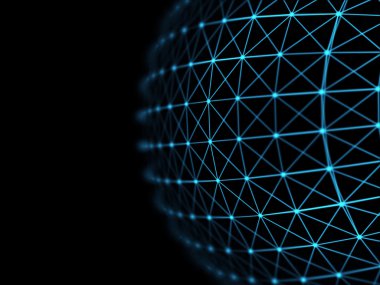 Fütüristik sanal teknolojik altyapı, sanal Optik lif kablolar, Fiber bağlantı, telecomunications kavramı, dijital olarak oluşturulan görüntü.