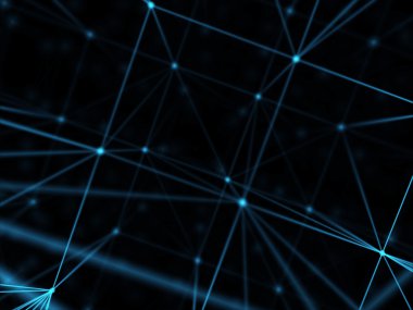 Fütüristik sanal teknolojik altyapı, sanal Optik lif kablolar, Fiber bağlantı, telecomunications kavramı, dijital olarak oluşturulan görüntü.