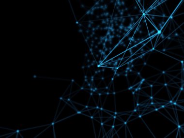 Fütüristik sanal teknolojik altyapı, sanal Optik lif kablolar, Fiber bağlantı, telecomunications kavramı, dijital olarak oluşturulan görüntü.