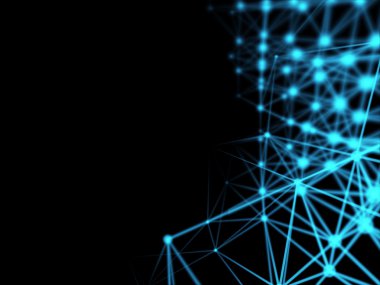 Fütüristik sanal teknolojik altyapı, sanal Optik lif kablolar, Fiber bağlantı, telecomunications kavramı, dijital olarak oluşturulan görüntü.