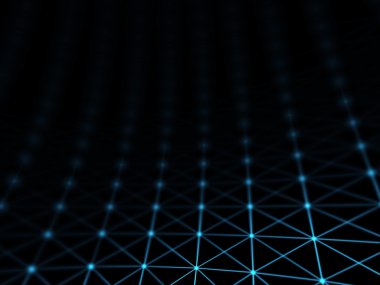 Fütüristik sanal teknolojik altyapı, sanal Optik lif kablolar, Fiber bağlantı, telecomunications kavramı, dijital olarak oluşturulan görüntü.