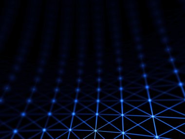 Fütüristik sanal teknolojik altyapı, sanal Optik lif kablolar, Fiber bağlantı, telecomunications kavramı, dijital olarak oluşturulan görüntü.