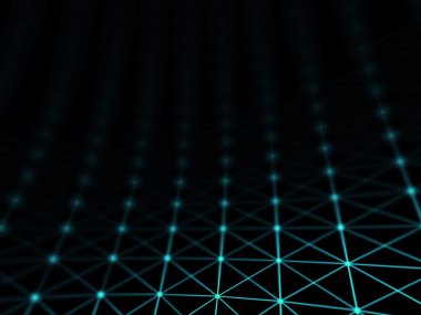 Fütüristik sanal teknolojik altyapı, sanal Optik lif kablolar, Fiber bağlantı, telecomunications kavramı, dijital olarak oluşturulan görüntü.