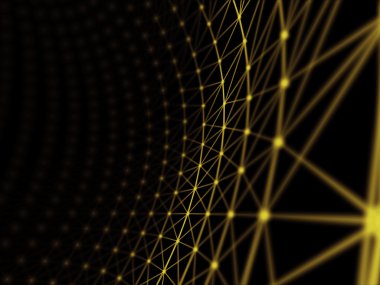 Fütüristik sanal teknolojik altyapı, sanal Optik lif kablolar, Fiber bağlantı, telecomunications kavramı, dijital olarak oluşturulan görüntü.