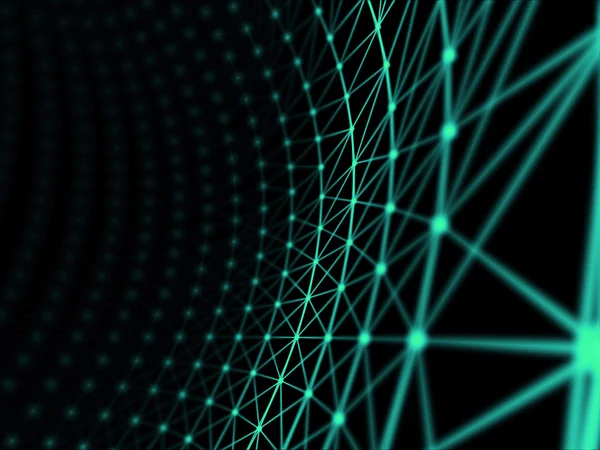 Fütüristik sanal teknolojik altyapı, sanal Optik lif kablolar, Fiber bağlantı, telecomunications kavramı, dijital olarak oluşturulan görüntü.