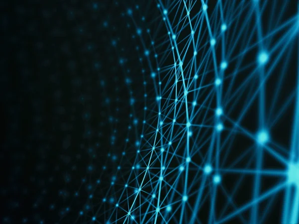 Fütüristik sanal teknolojik altyapı, sanal Optik lif kablolar, Fiber bağlantı, telecomunications kavramı, dijital olarak oluşturulan görüntü.