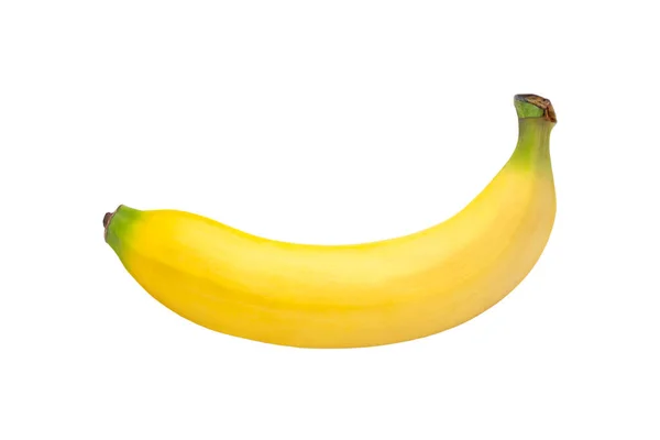 黄色香蕉 白色背景 有切割路 — 图库照片