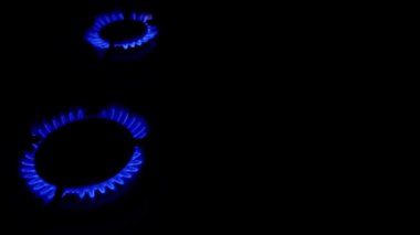 Doğal gaz iltihap soba brülör 4 alevler içinde