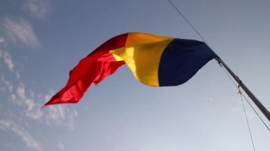 Romen bayrak Rüzgar tarafından üflenir