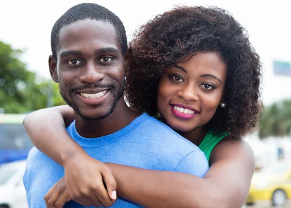 Heureux couple afro-américain — Photo