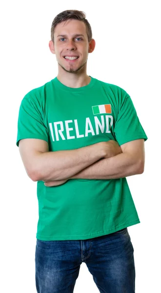 Lachender Sportfan aus Irland — Stockfoto