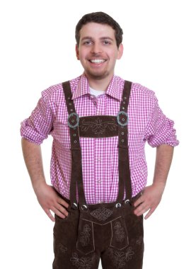 Bavyera Oktoberfest alanı gülen ziyaretçi