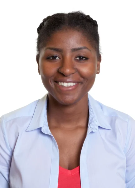 Passport picture of a young african woman — Stock Photo, Image