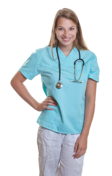 Standing caucasian nurse — Stock Photo, Image