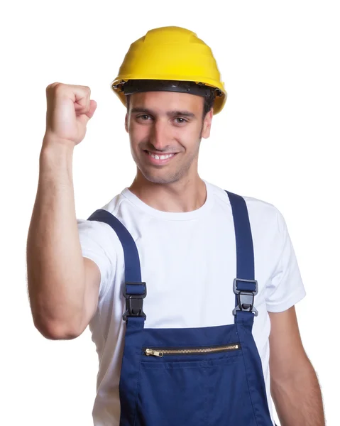 Successful latin construction worker — Stock Photo, Image