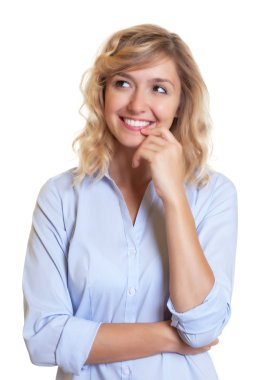 Sarışın Sekreter düşünme