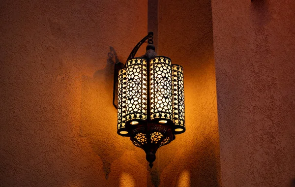 Lámpara Estilo Marruecos Una Mezquita Doha Qatar — Foto de Stock
