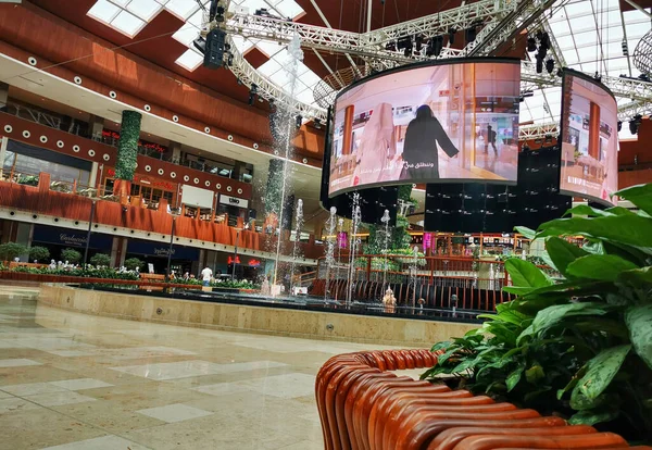 卡塔尔多哈 2020年8月28日 卡塔尔购物中心的背景图像 — 图库照片