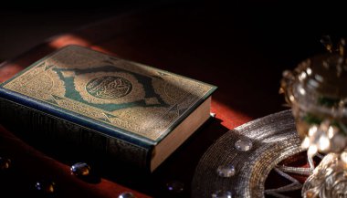 Doha, Katar - 01 Ocak 2019 - kutsal bir Kuran 'ın görüntüsü