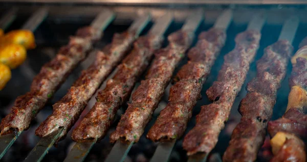 Kufta Comida Tradicional Árabe Parrilla —  Fotos de Stock