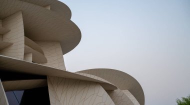 Doha, Katar - Aralık 05, 2020: Ulusal Katar Müzesi .