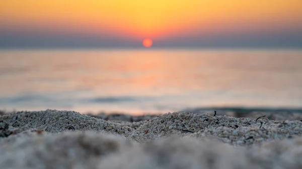 Colorido Océano Vibrante Playa Amanecer Durante Día Verano — Foto de Stock