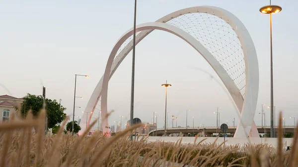 Doha Qatar Mai 2021 Pont Wahda Dans Ville Doha Connu — Photo