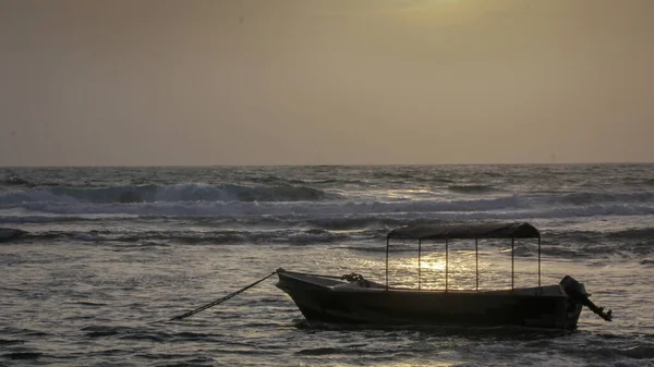 Beruwala Sri Lanka December 2020 Tour Boats Docked Beruwala Beaches — Stock Photo, Image