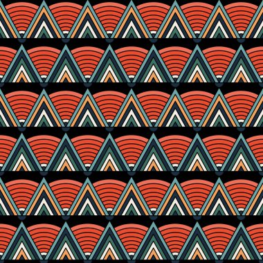 Geleneksel Afrika modeli. Bu basit bir vektör illüstrasyonudur. Eski ve modern stillerin uyumlu bir karışımıdır. Gerekirse renk değiştirilebilir. Eps10 vektörü.