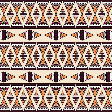 Geleneksel Afrika modeli. Bu basit bir vektör illüstrasyonudur. Eski ve modern stillerin uyumlu bir karışımıdır. Gerekirse renk değiştirilebilir. Eps10 vektörü.