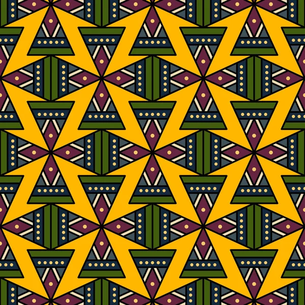 Padrão Africano Tradicional Esta Uma Ilustração Vetorial Simples Com Mistura —  Vetores de Stock
