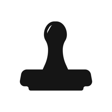 Pul simgesi modayı siyah izole edilmiş vektör illüstrasyonu.