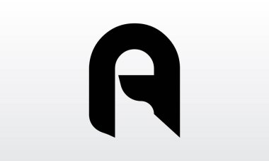 Baş harfli logo tasarım vektör şablonu. Soyut Harf A Logo Tasarımı