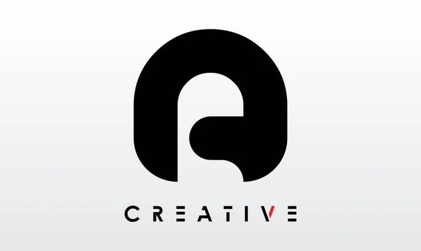 Inicial Uma Letra Logo Design Vector Template Carta Abstrata Logo — Vetor de Stock