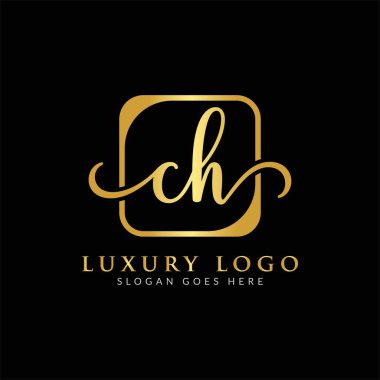 Initial CH Letter Logo Creative Modern Typography Vector Template. Creative Luxury Letter CH Logo Vector. clipart svg vector 