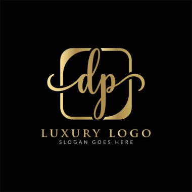 Başlangıç DP Harfi Logosu Yaratıcı Modern Tipografi Vektör Şablonu. Yaratıcı Lüks Harf Özeti DP Logo Tasarımı