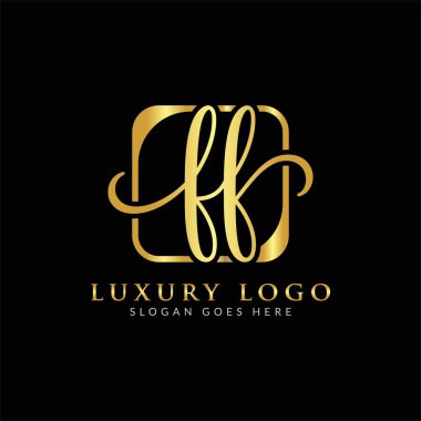 Yaratıcı modern iş tipografisi vektör şablonlu FF Letter logosu. Yaratıcı Harf FF Logo Vektörü