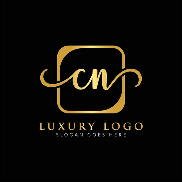 Initial Letter Logo Creative Modern Typography Vector Template Creative Luxury — Stock Vector