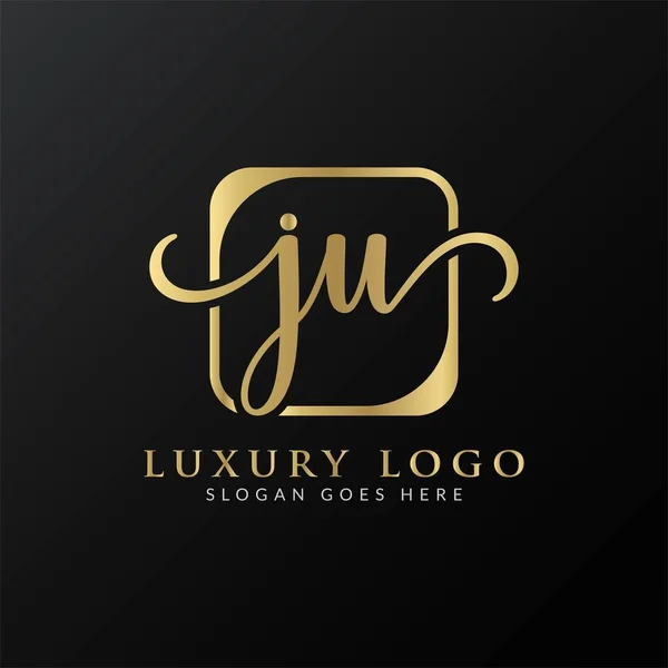 Carta Creativa Logo Design Vector Template Letra Lujo Inicial Logo — Vector de stock