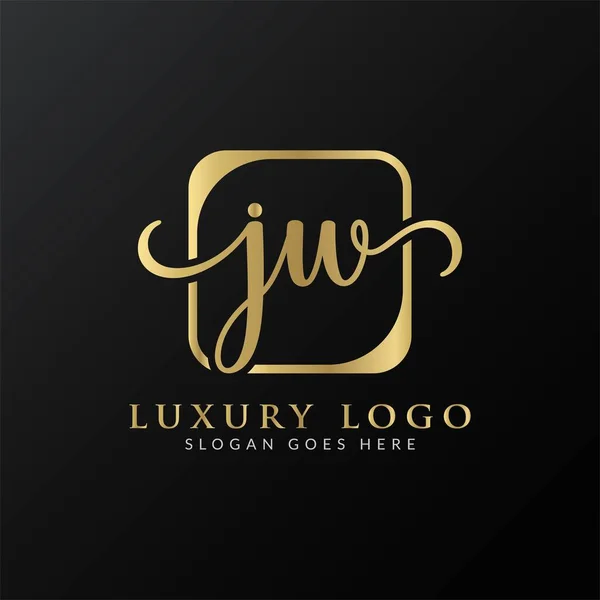 Creative Letter Logo Design Vector Template Počáteční Luxusní Písmeno Logo — Stockový vektor