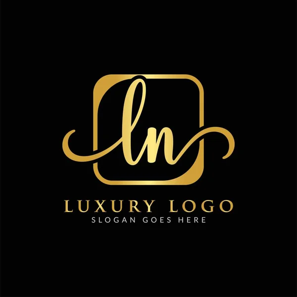 Initial Letter Logo Design Vector Template Luxury Letter Logo Design — Stock Vector