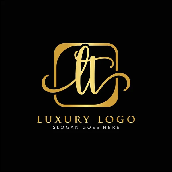 Anfangsbuchstabe Logo Design Vektor Template Luxus Letter Logo Design — Stockvektor